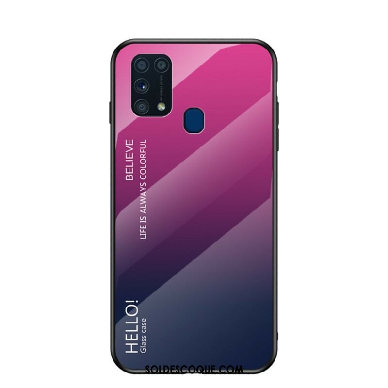 Coque Samsung Galaxy M31 Verre Trempé Hello