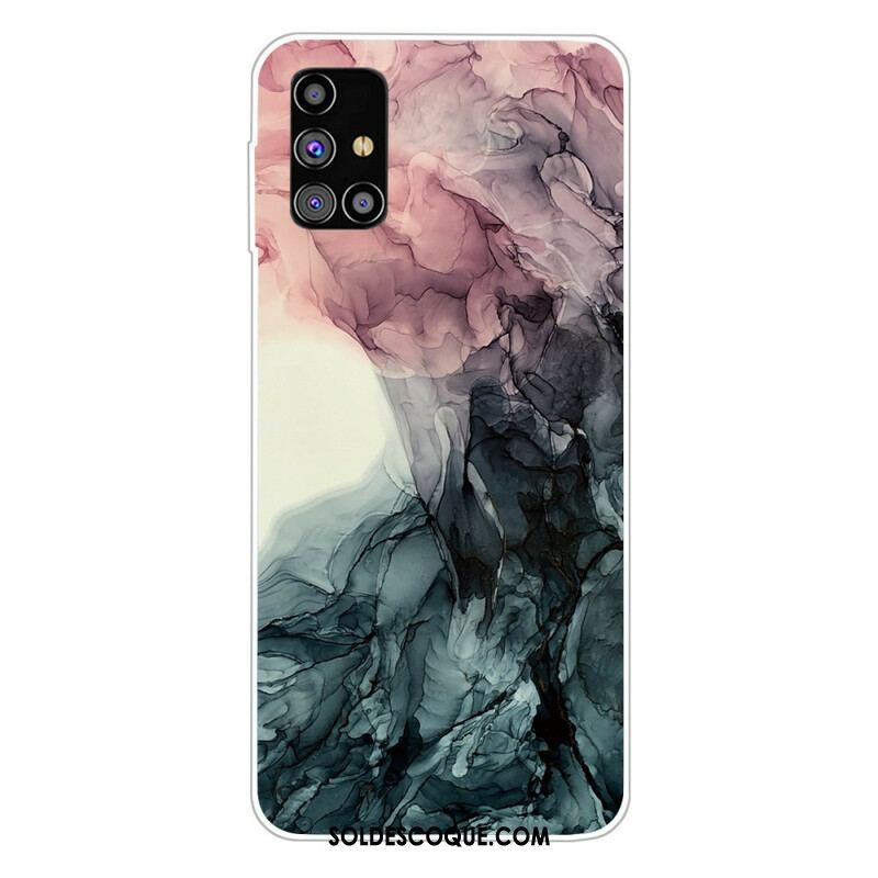 Coque Samsung Galaxy M51 Marbre Coloré