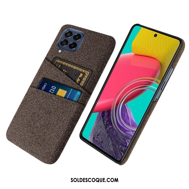 Coque Samsung Galaxy M53 5G Porte-Cartes Tissu