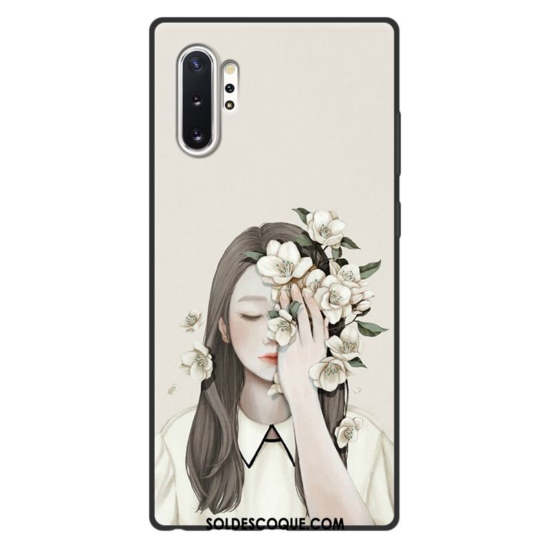 Coque Samsung Galaxy Note 10+ Art Ornements Suspendus Bleu Téléphone Portable Étoile Soldes