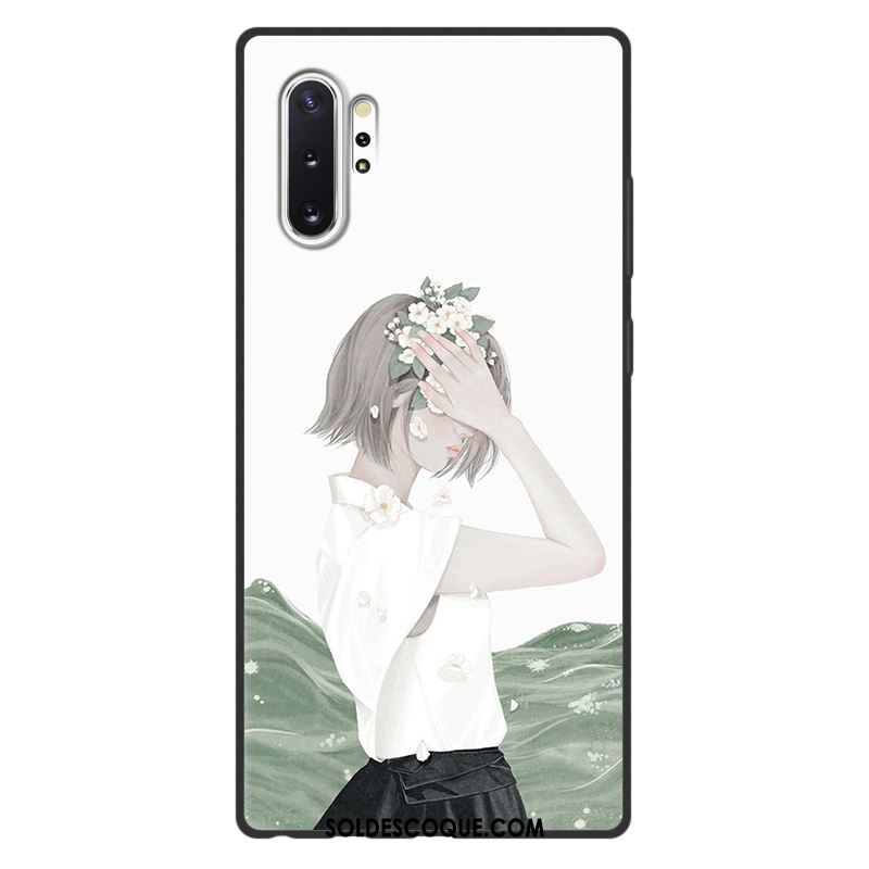 Coque Samsung Galaxy Note 10+ Art Ornements Suspendus Bleu Téléphone Portable Étoile Soldes