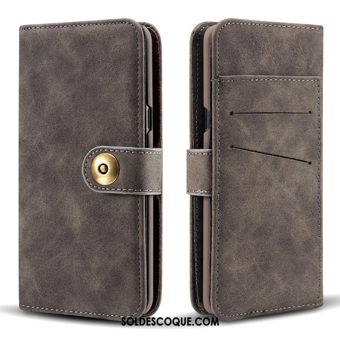 Coque Samsung Galaxy Note 10 Bleu Étui En Cuir Étoile Téléphone Portable Housse Soldes