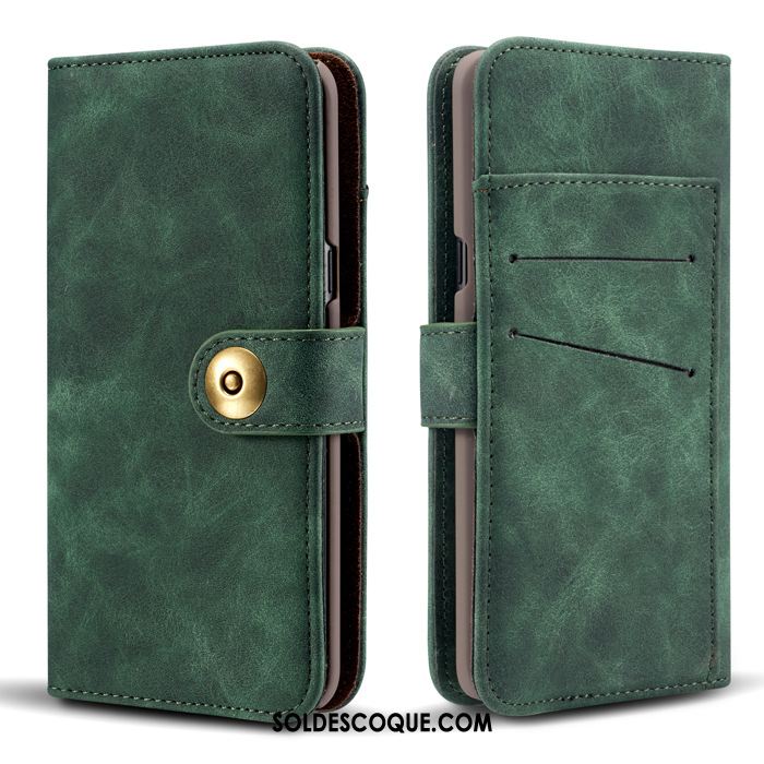 Coque Samsung Galaxy Note 10 Bleu Étui En Cuir Étoile Téléphone Portable Housse Soldes