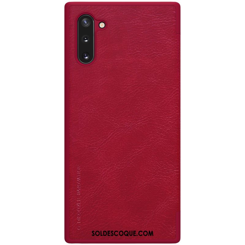 Coque Samsung Galaxy Note 10 Business Téléphone Portable Étui En Cuir Étoile Protection En Ligne