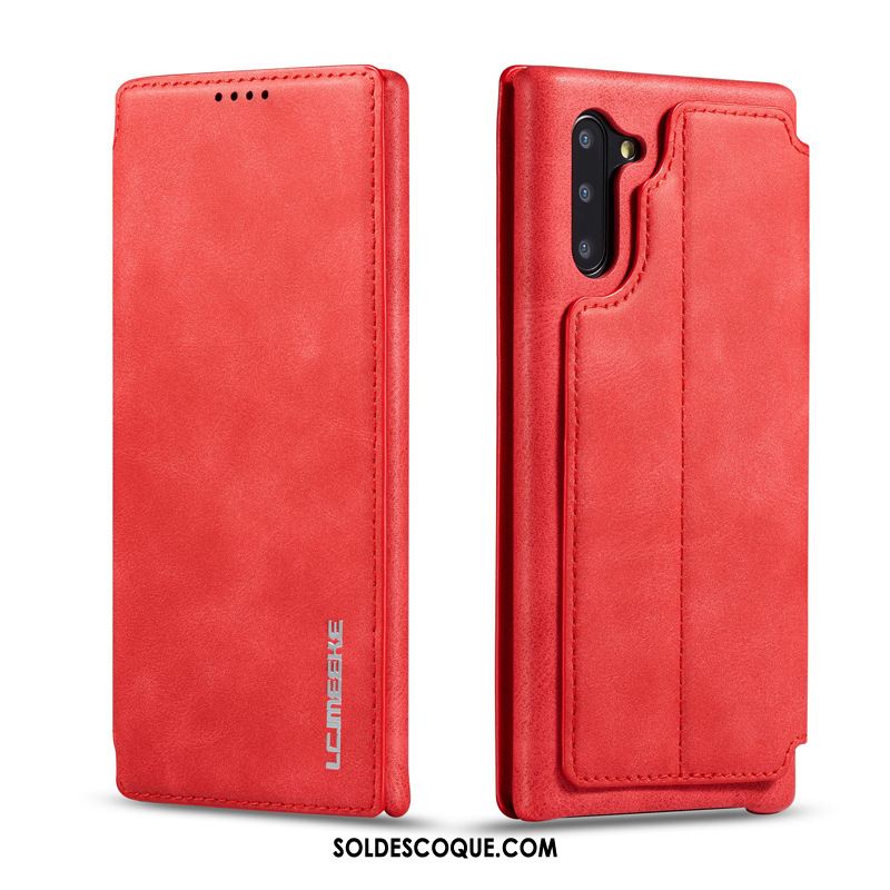 Coque Samsung Galaxy Note 10 Foncé Étoile Téléphone Portable Étui En Cuir Carte Pas Cher