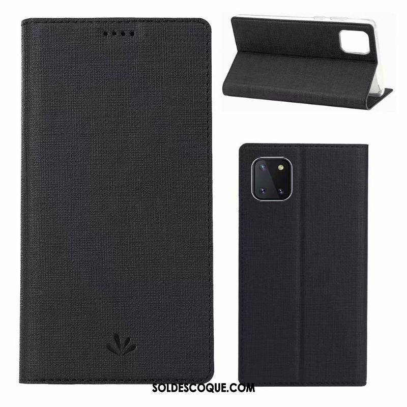 Coque Samsung Galaxy Note 10 Lite Gris Protection Modèle Fleurie Tissu Étoile France