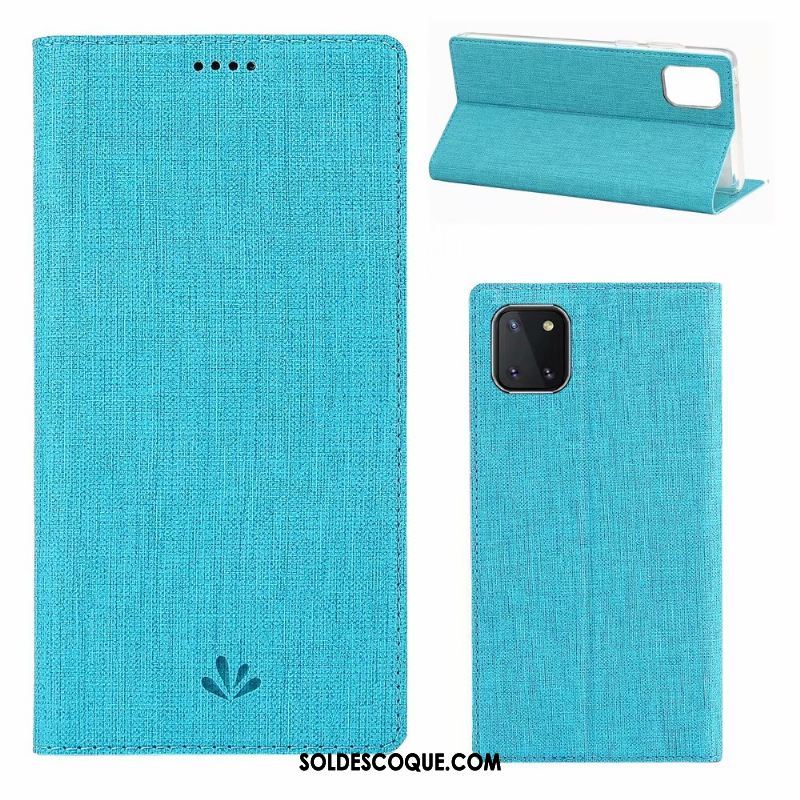 Coque Samsung Galaxy Note 10 Lite Gris Protection Modèle Fleurie Tissu Étoile France