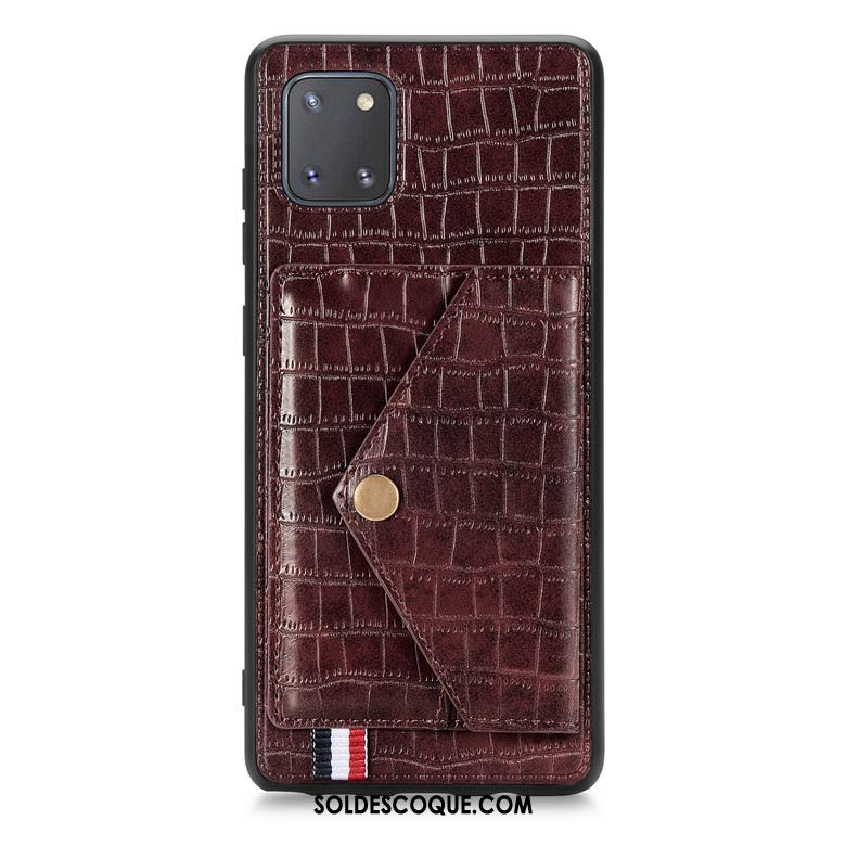 Coque Samsung Galaxy Note 10 Lite Incassable Vin Rouge Protection Étui En Cuir Étoile En Ligne