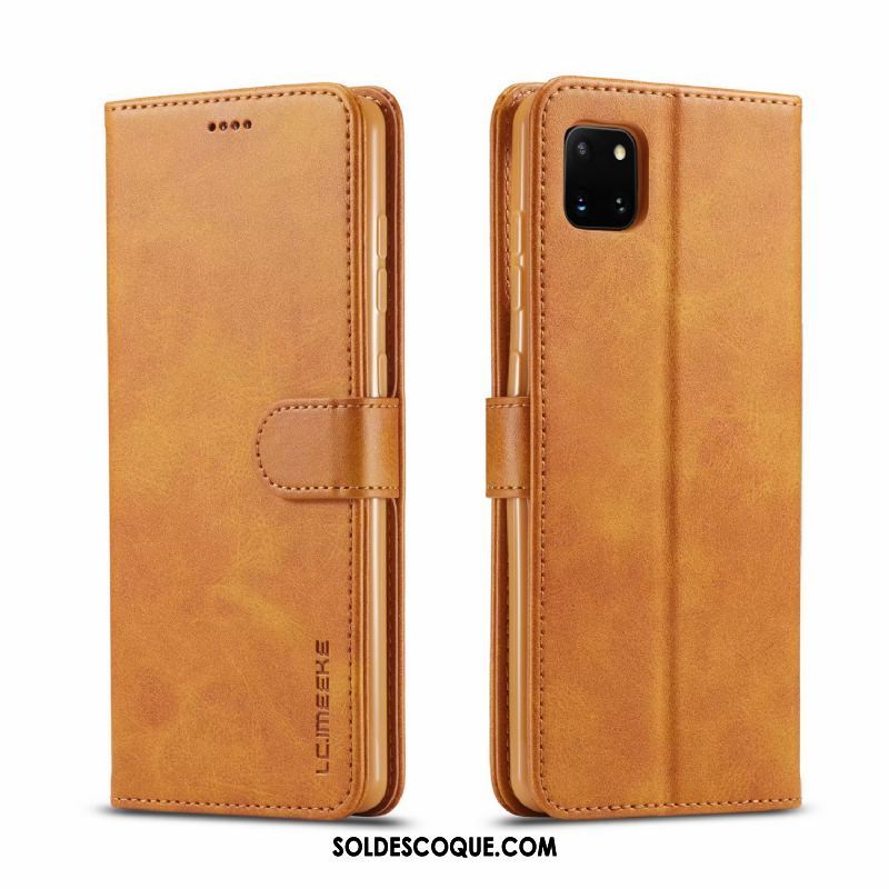 Coque Samsung Galaxy Note 10 Lite Protection Étoile Étui En Cuir Jaune Téléphone Portable Pas Cher