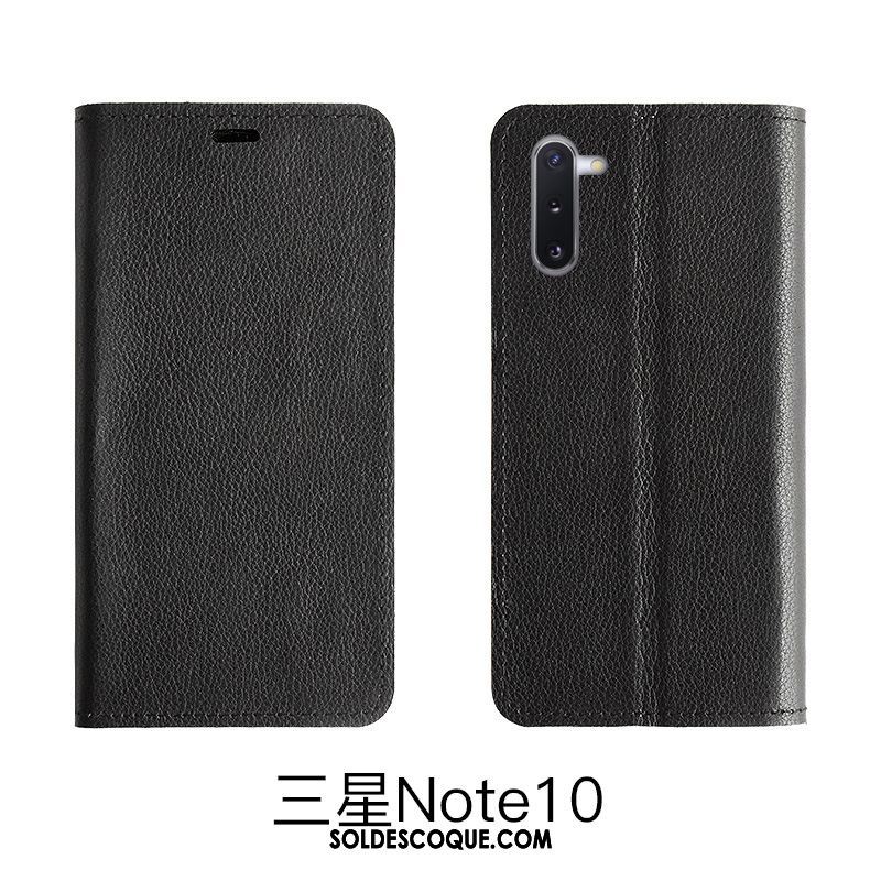 Coque Samsung Galaxy Note 10 Lite Rouge Litchi Étui En Cuir Modèle Fleurie Cuir Véritable En Vente