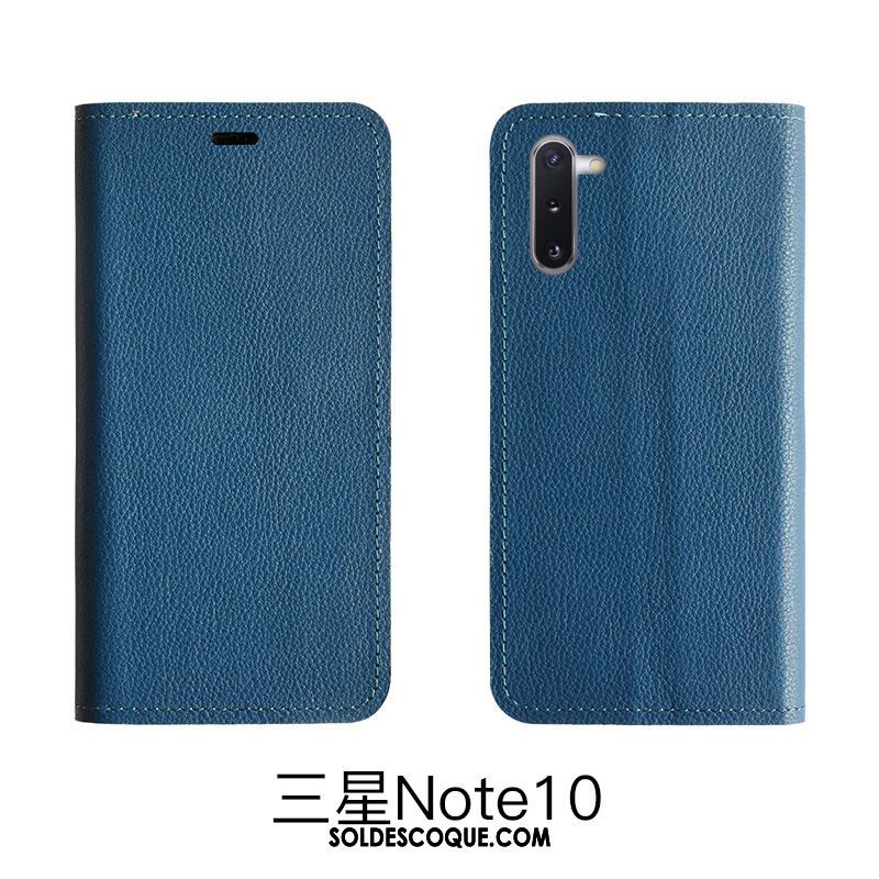 Coque Samsung Galaxy Note 10 Lite Rouge Litchi Étui En Cuir Modèle Fleurie Cuir Véritable En Vente