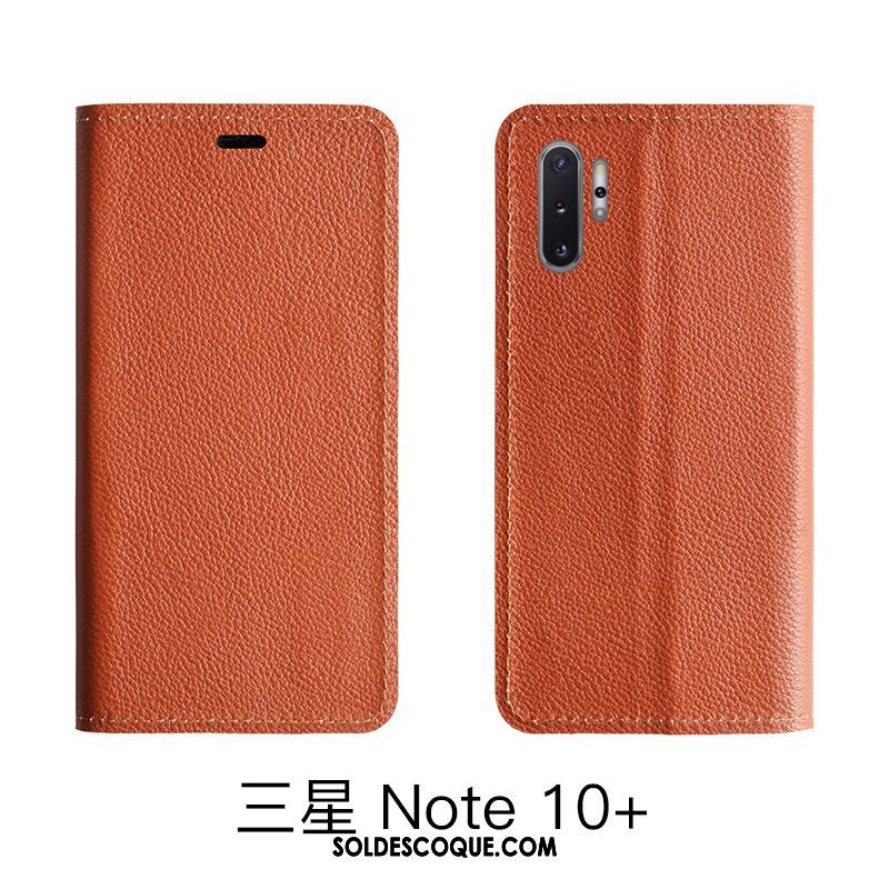 Coque Samsung Galaxy Note 10 Lite Rouge Litchi Étui En Cuir Modèle Fleurie Cuir Véritable En Vente