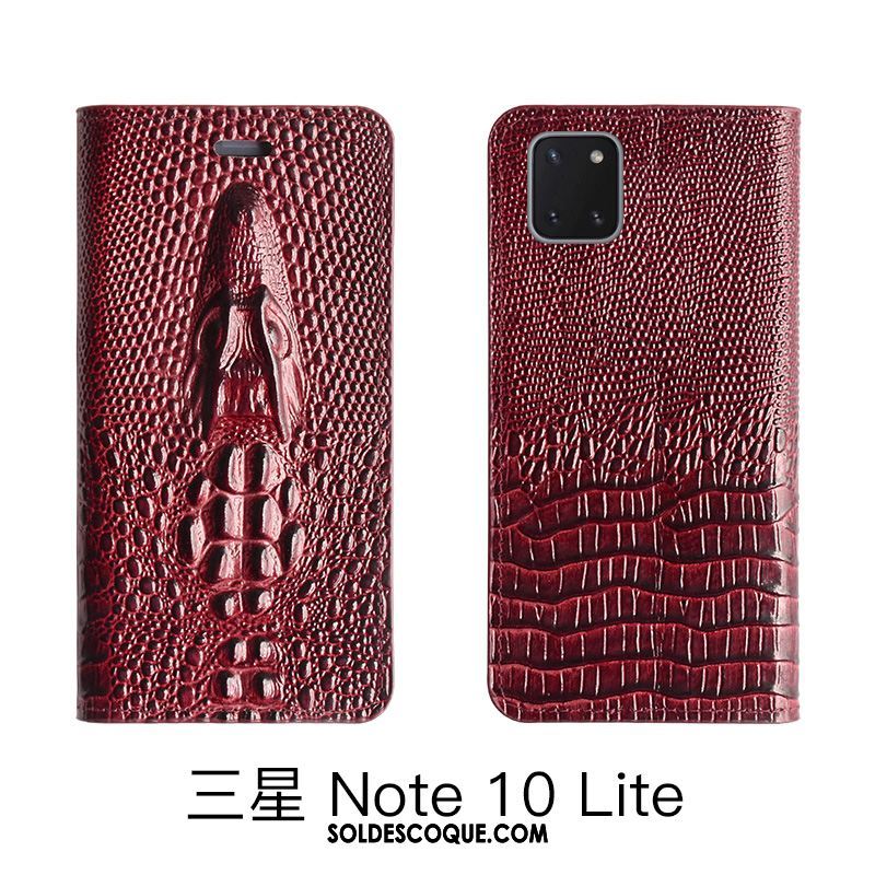 Coque Samsung Galaxy Note 10 Lite Tout Compris Cuir Véritable Étui Luxe Jaune En Ligne