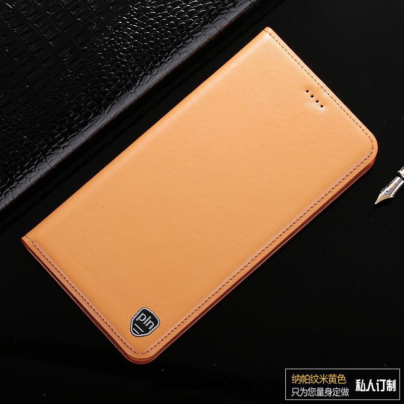 Coque Samsung Galaxy Note 10 Lite Étui Étui En Cuir Incassable Jaune Protection En Ligne