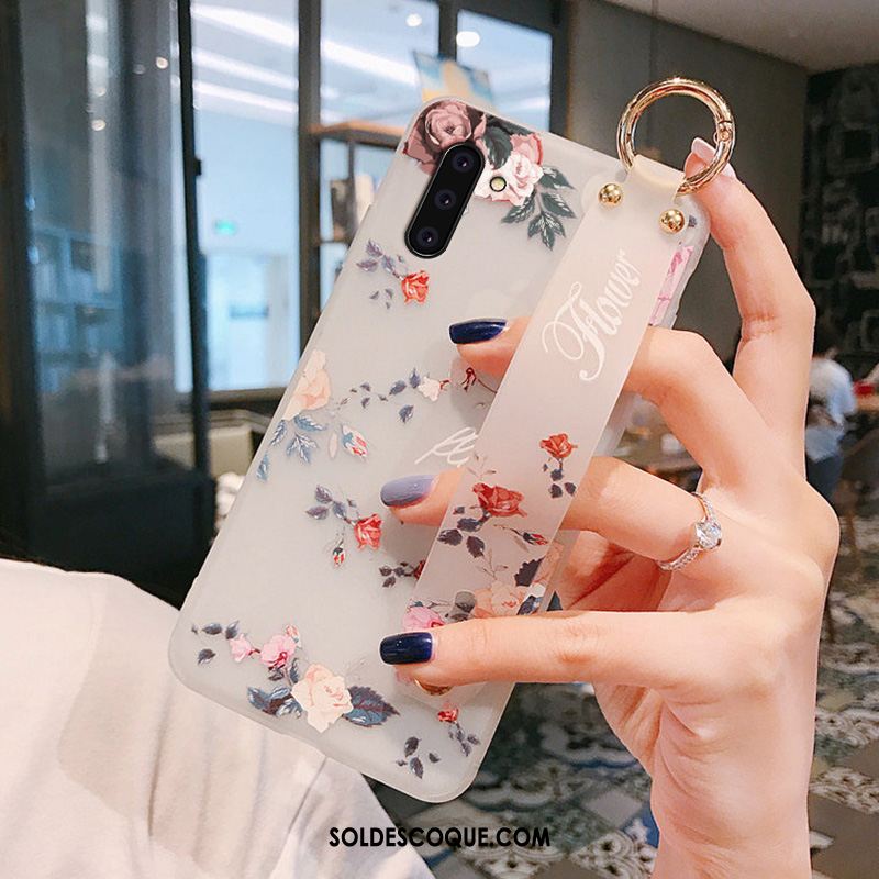 Coque Samsung Galaxy Note 10 Rose Fleur Téléphone Portable Incassable Blanc Pas Cher