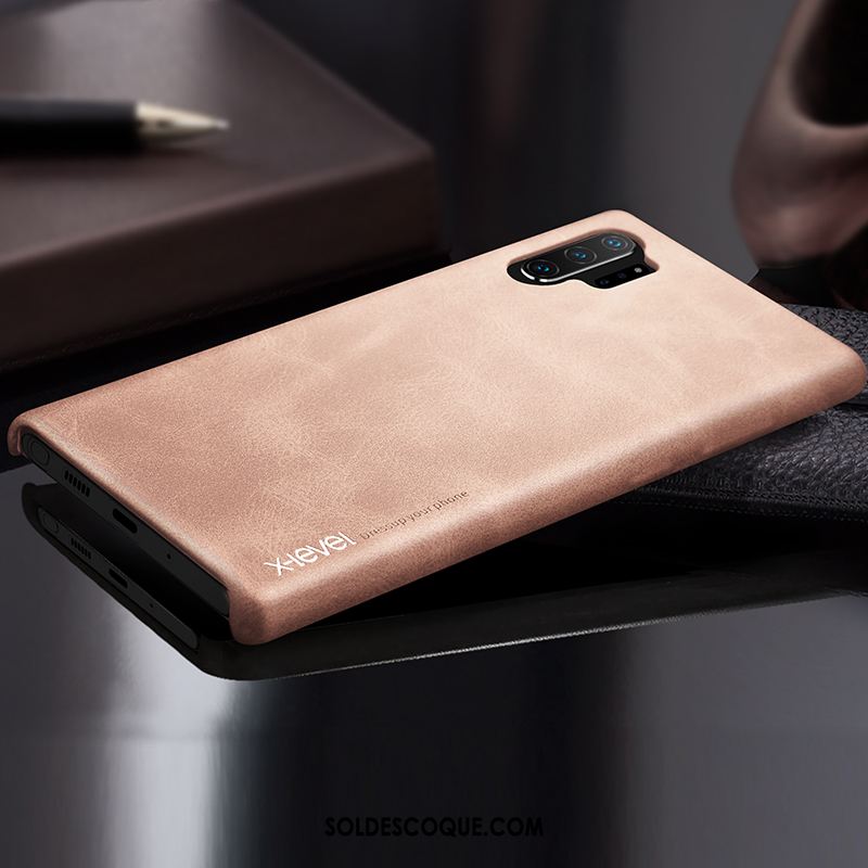 Coque Samsung Galaxy Note 10+ Téléphone Portable Cuir Étui Foncé Étoile Housse Pas Cher