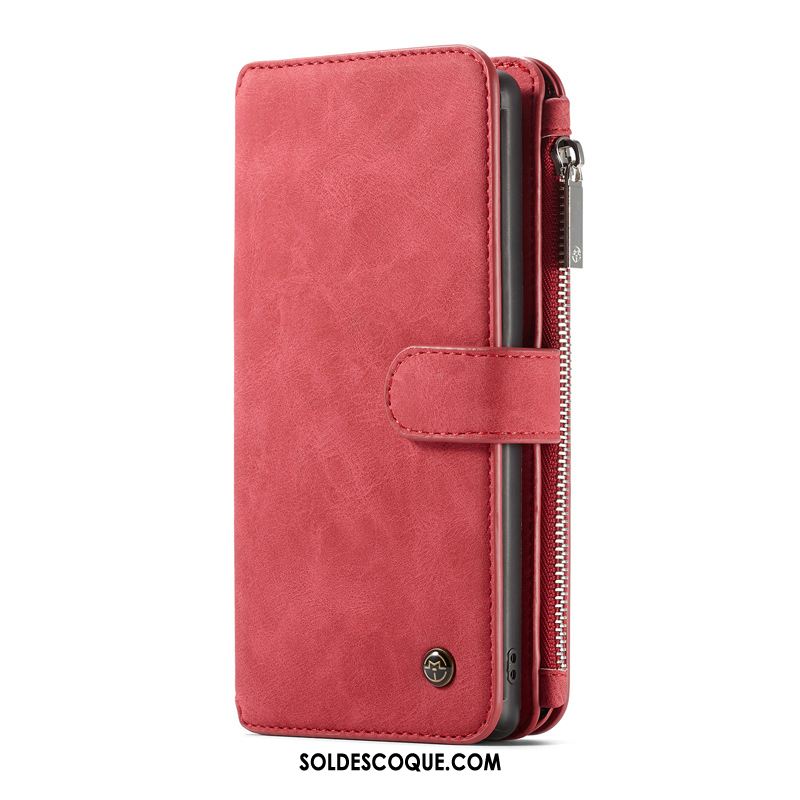 Coque Samsung Galaxy Note 10 Téléphone Portable Étoile Rouge Cuir Véritable Étui En Cuir Soldes