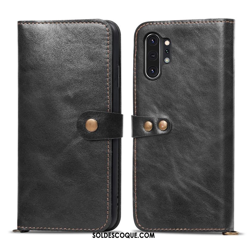 Coque Samsung Galaxy Note 10+ Téléphone Portable Étoile Étui En Cuir Pas Cher