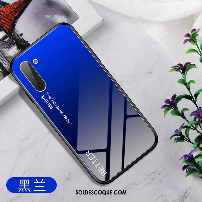 Coque Samsung Galaxy Note 10 Étoile Incassable Bleu Dégradé Créatif Pas Cher