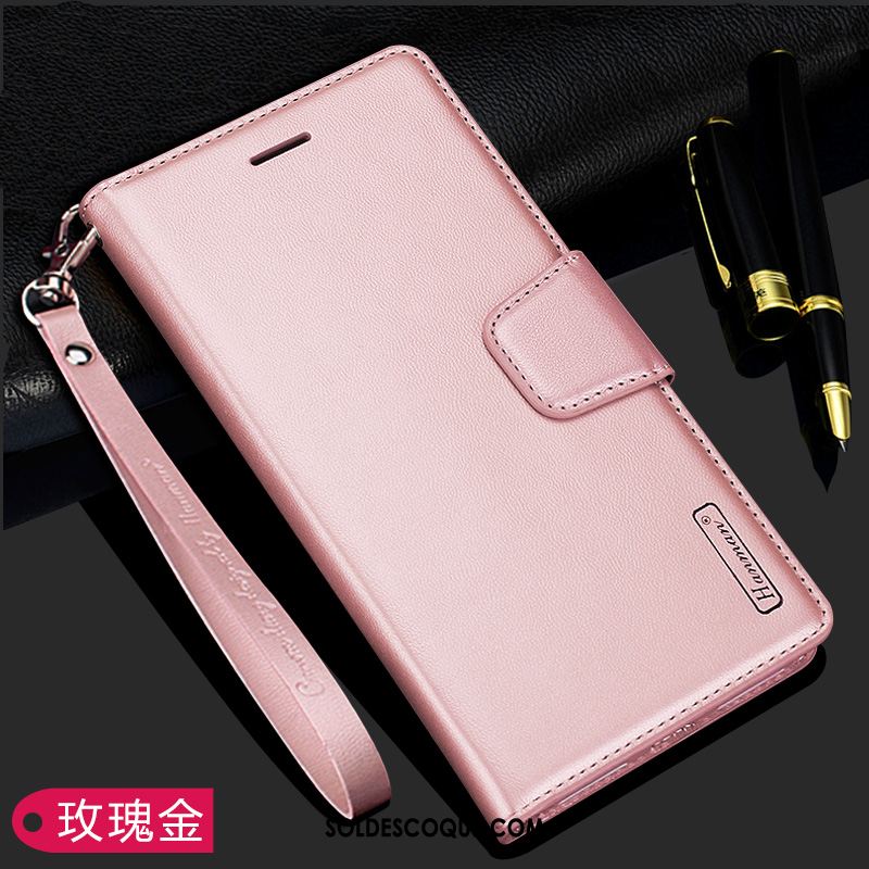 Coque Samsung Galaxy Note 10+ Étoile Or Rose Membrane Téléphone Portable Boucle Pas Cher