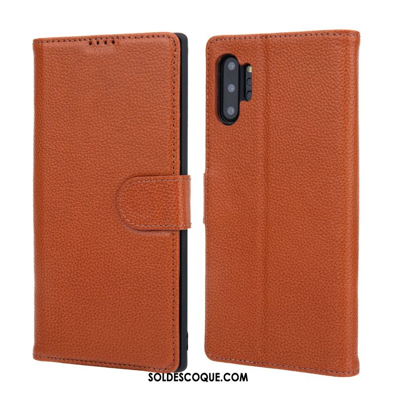 Coque Samsung Galaxy Note 10+ Étoile Téléphone Portable Étui En Cuir Housse En Vente