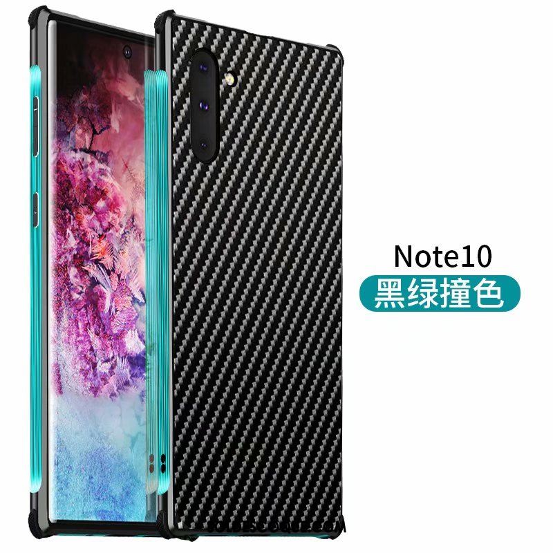 Coque Samsung Galaxy Note 10 Étoile Étui Bleu Border Délavé En Daim Pas Cher