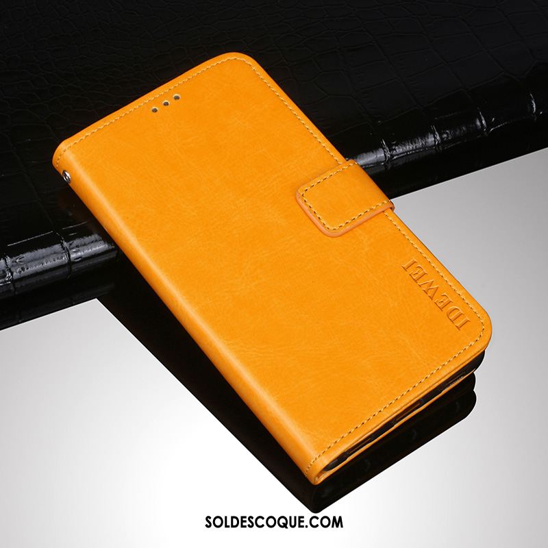 Coque Samsung Galaxy Note 10+ Étui Téléphone Portable Incassable Jaune Étui En Cuir Soldes