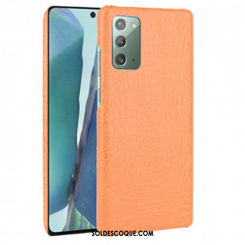 Coque Samsung Galaxy Note 20 Effet Peau de Crocodile