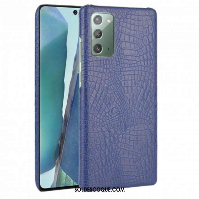 Coque Samsung Galaxy Note 20 Effet Peau de Crocodile