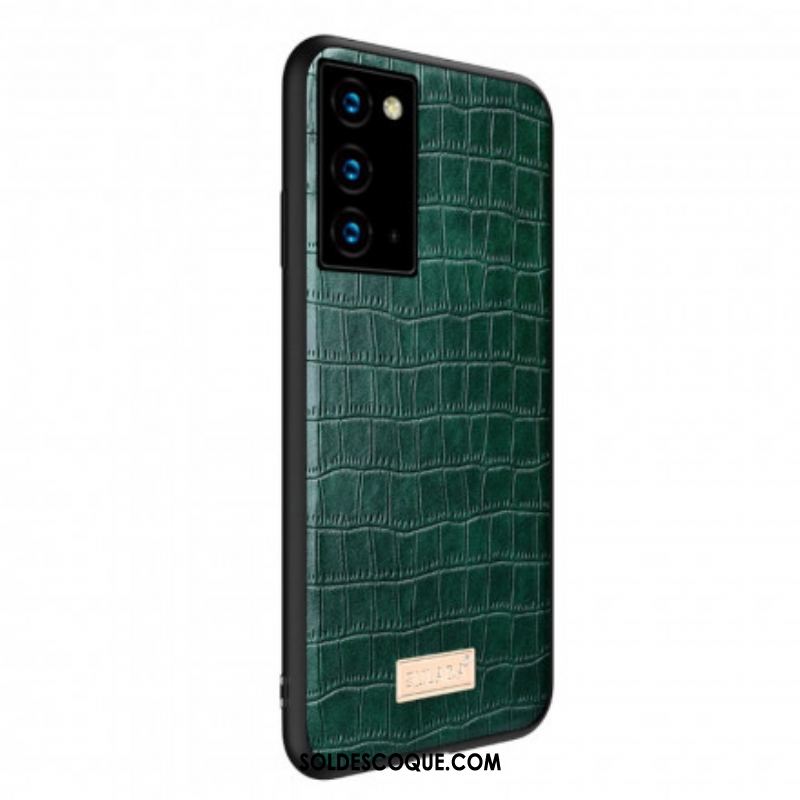 Coque Samsung Galaxy Note 20 SULADA Effet Peau Crocodile