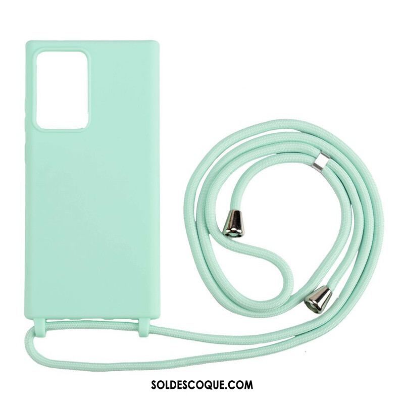 Coque Samsung Galaxy Note 20 Ultra Silicone et Cordon