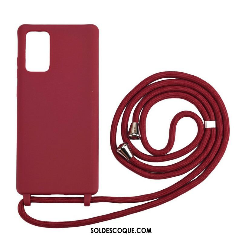 Coque Samsung Galaxy Note 20 Ultra Silicone et Cordon