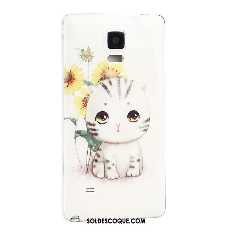 Coque Samsung Galaxy Note 4 Couvercle Arrière Blanc Étoile Téléphone Portable Soldes