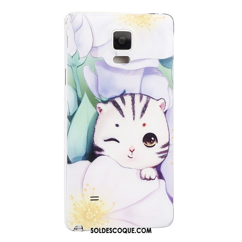 Coque Samsung Galaxy Note 4 Couvercle Arrière Blanc Étoile Téléphone Portable Soldes