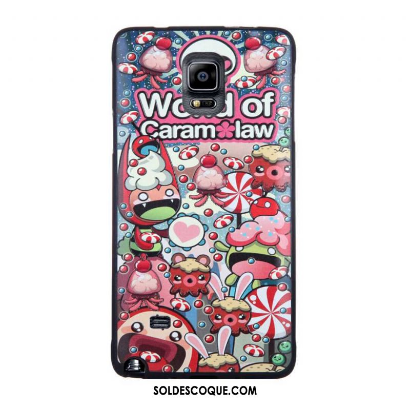 Coque Samsung Galaxy Note 4 Dessin Animé Téléphone Portable Incassable Protection Silicone Pas Cher