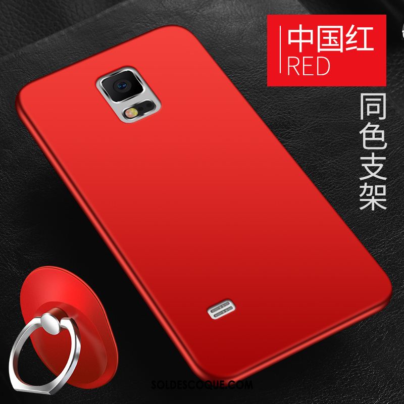 Coque Samsung Galaxy Note 4 Fluide Doux Étoile Délavé En Daim Téléphone Portable Rouge En Vente