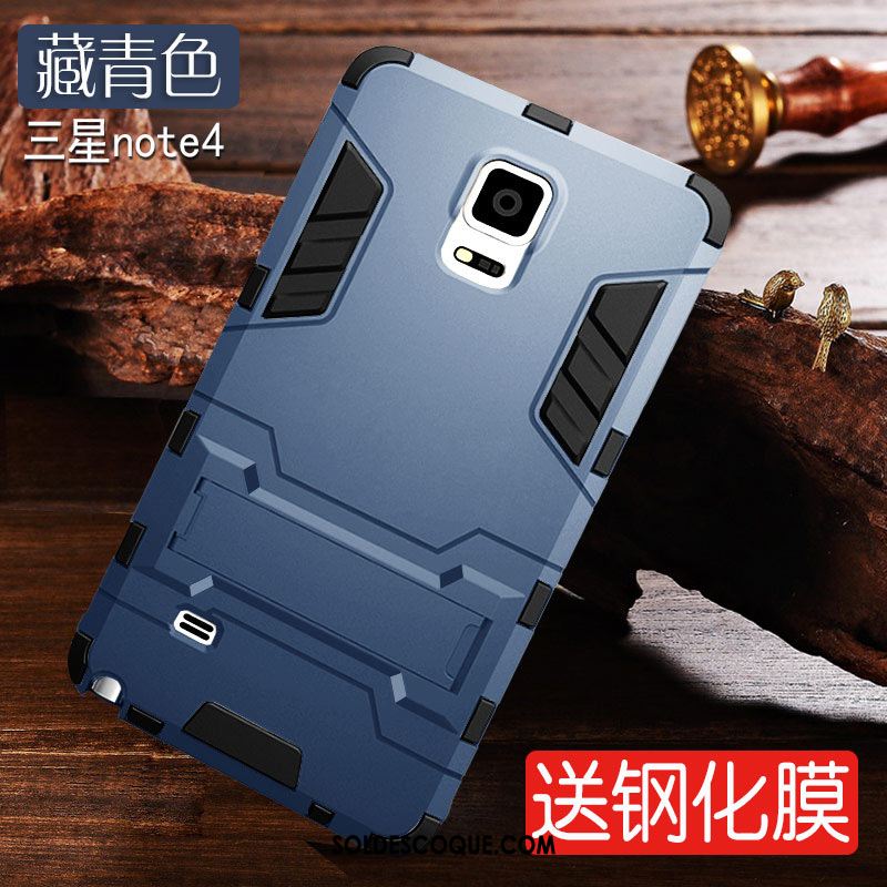 Coque Samsung Galaxy Note 4 Gris Tout Compris Silicone Incassable Difficile Pas Cher