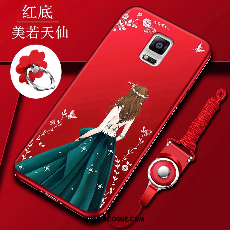Coque Samsung Galaxy Note 4 Incassable Rouge Étoile Tout Compris Protection En Vente