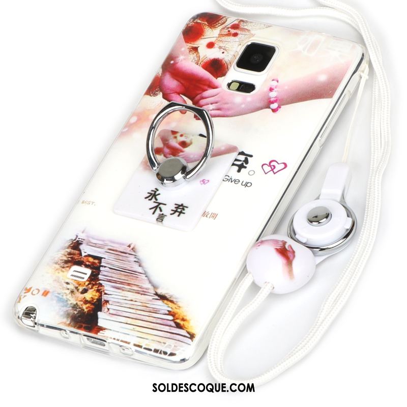 Coque Samsung Galaxy Note 4 Incassable Violet Tout Compris Fluide Doux Étui Housse Pas Cher