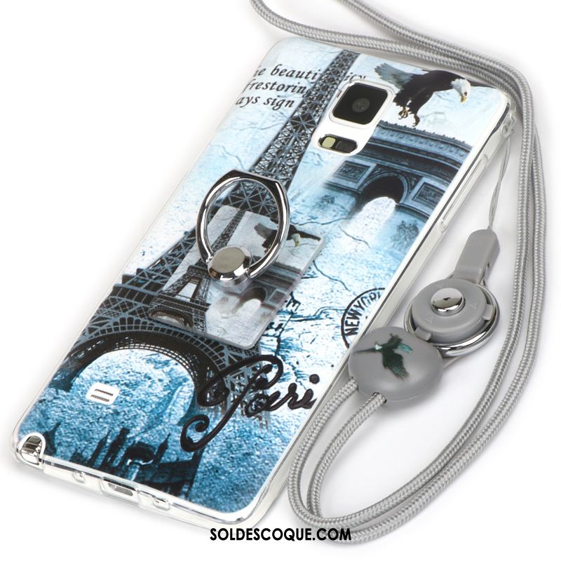 Coque Samsung Galaxy Note 4 Incassable Violet Tout Compris Fluide Doux Étui Housse Pas Cher