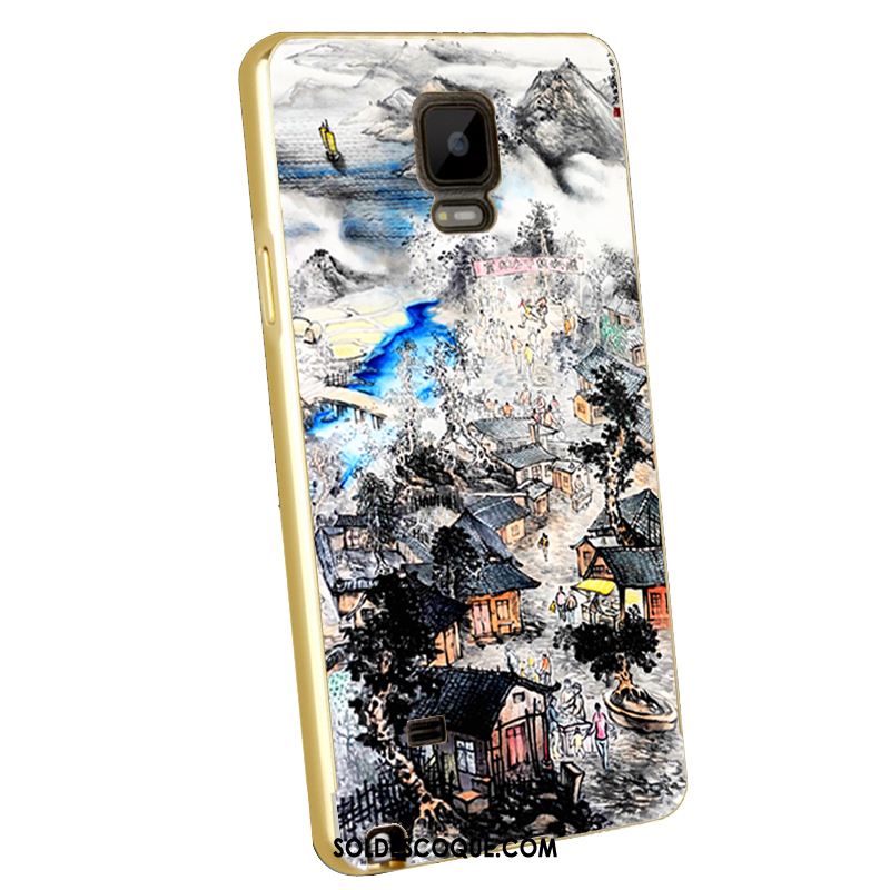 Coque Samsung Galaxy Note 4 Métal Protection Étui Placage Étoile Soldes