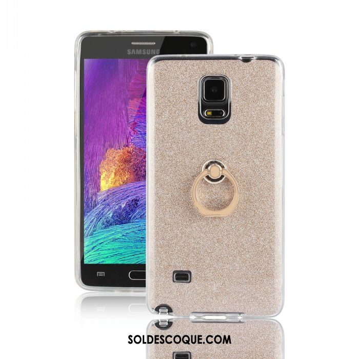 Coque Samsung Galaxy Note 4 Rose Protection Étui Tout Compris Anneau En Vente