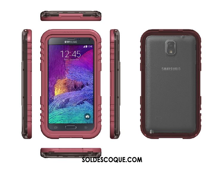 Coque Samsung Galaxy Note 4 Rouge Protection Étui Téléphone Portable Étoile En Ligne