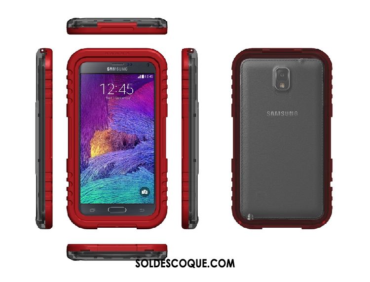 Coque Samsung Galaxy Note 4 Rouge Protection Étui Téléphone Portable Étoile En Ligne