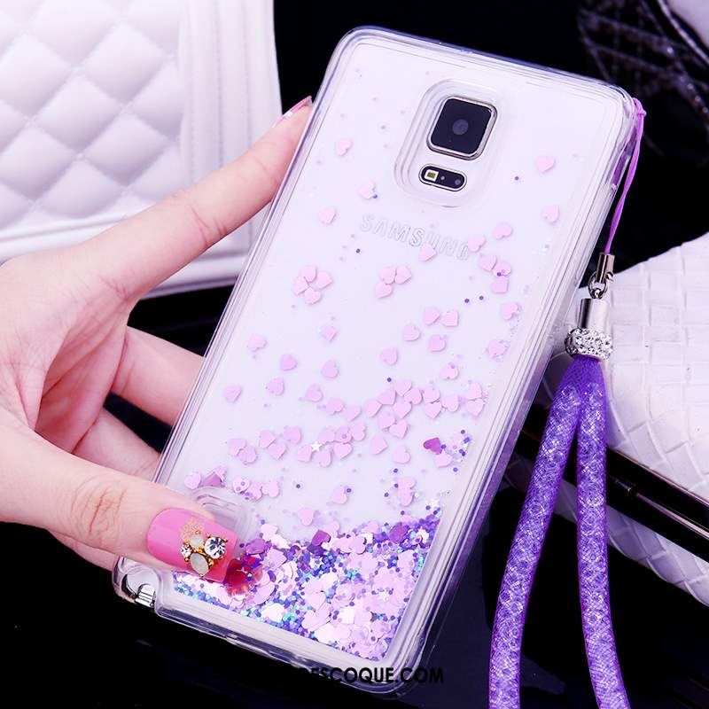 Coque Samsung Galaxy Note 4 Transparent Étoile Rose Silicone Protection En Vente