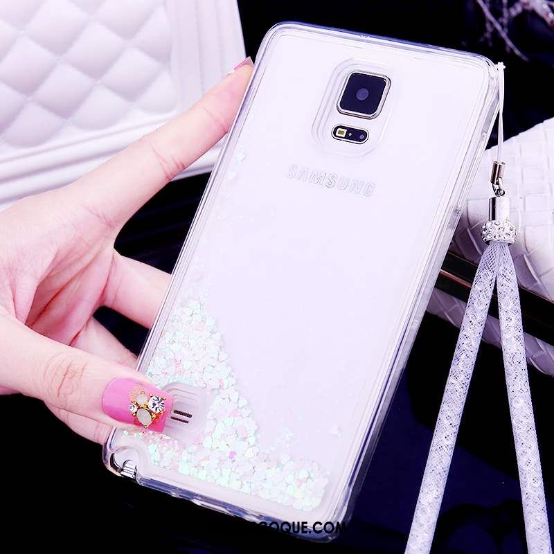 Coque Samsung Galaxy Note 4 Transparent Étoile Rose Silicone Protection En Vente