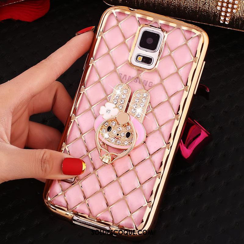 Coque Samsung Galaxy Note 4 Téléphone Portable Étui Anneau Incruster Strass Protection Housse Pas Cher