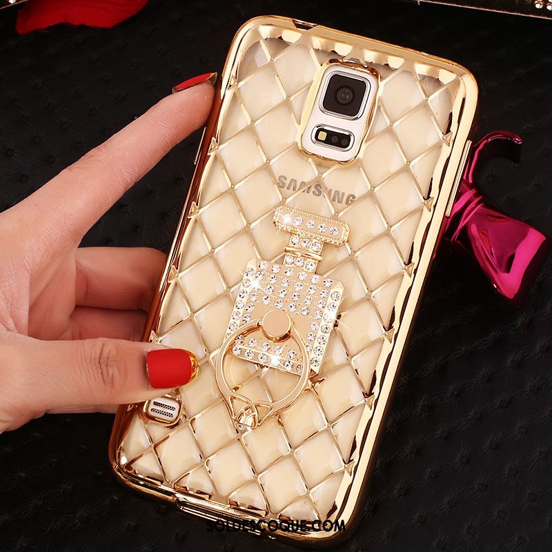 Coque Samsung Galaxy Note 4 Téléphone Portable Étui Anneau Incruster Strass Protection Housse Pas Cher