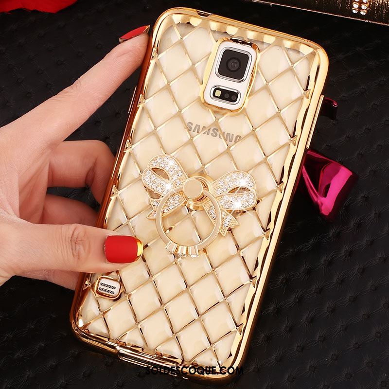 Coque Samsung Galaxy Note 4 Téléphone Portable Étui Anneau Incruster Strass Protection Housse Pas Cher