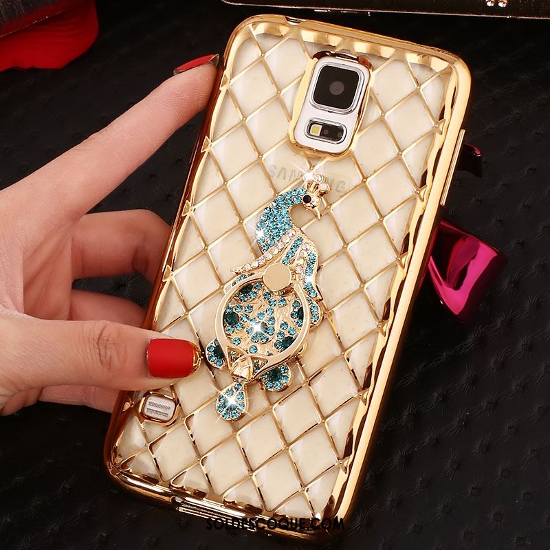 Coque Samsung Galaxy Note 4 Téléphone Portable Étui Anneau Incruster Strass Protection Housse Pas Cher